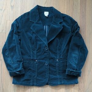 Chico's Deep Blue Corduroy Blazer